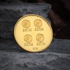 22KT 4 GRM Peacock Design Gold Coin -916 